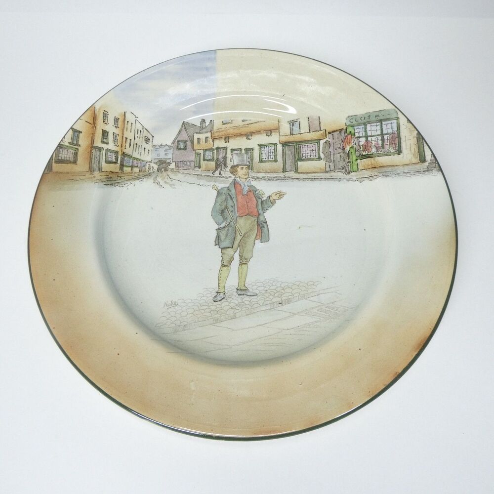 Royal Doulton Dickens Ware Mark Tapley Plate 10.25" Vintage